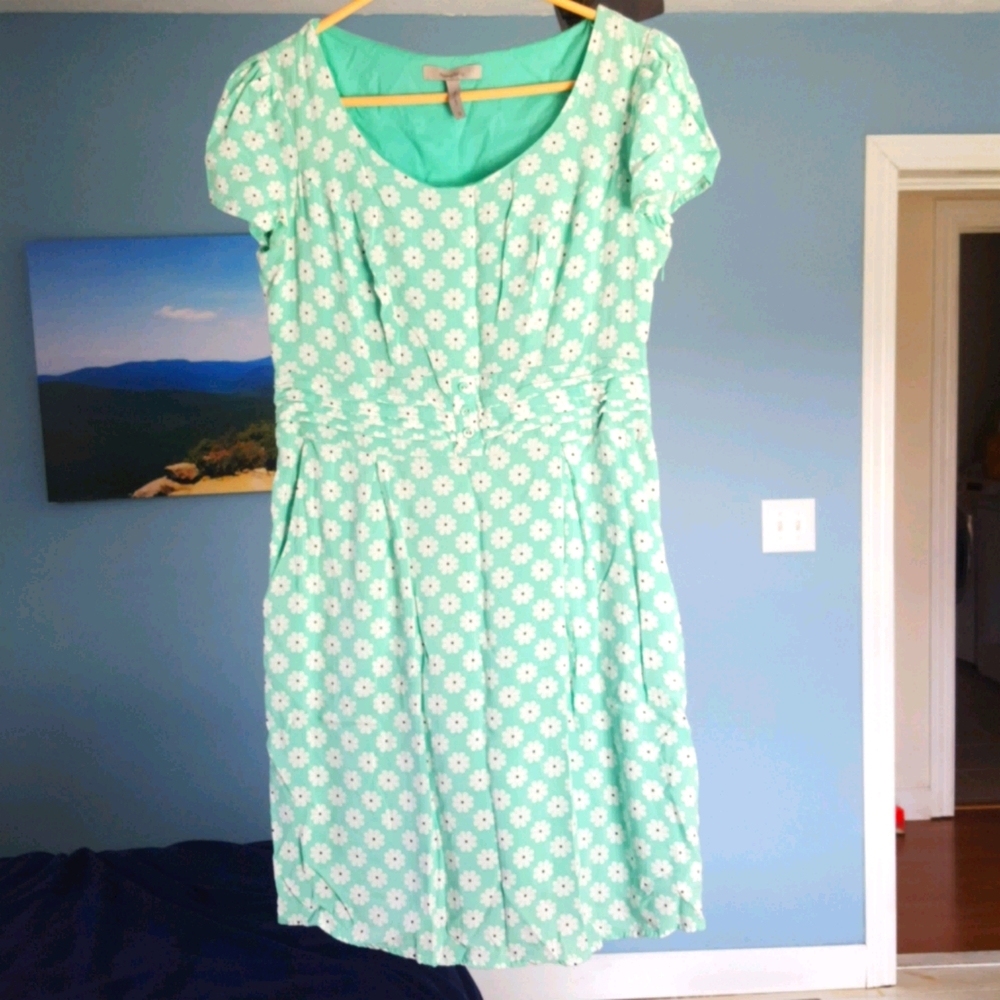 Bravissimo Pepperberry Dress Mint w/ White Flowers